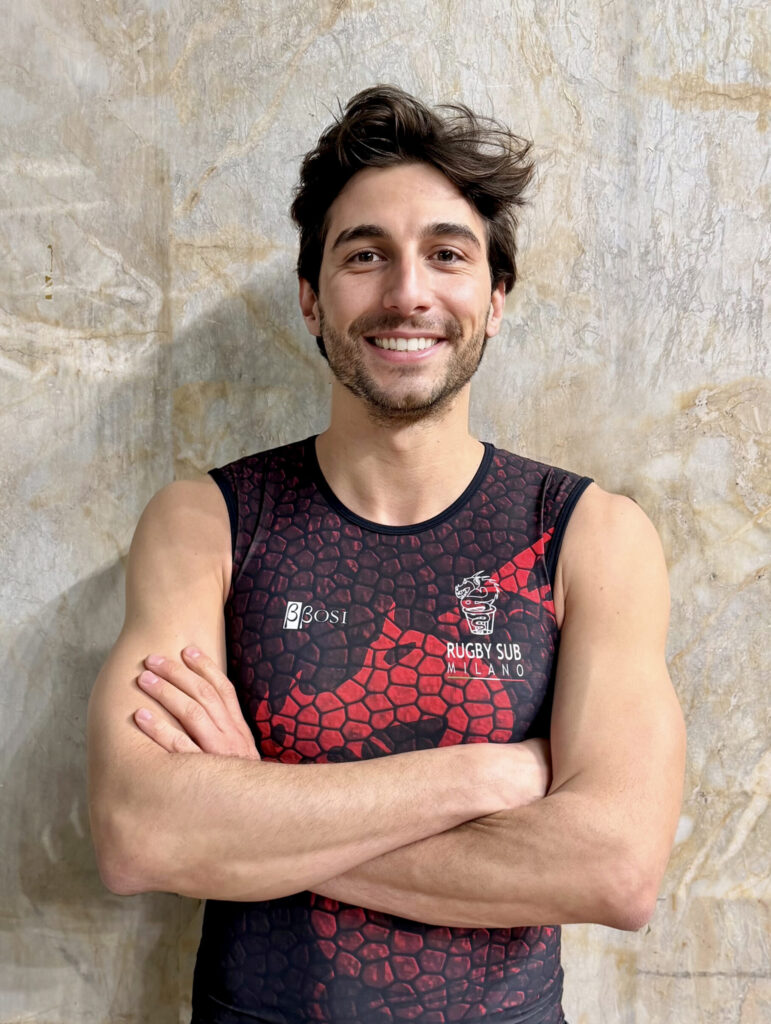 Demetrio Lamloum, giocatore di Rugby Sub Milano
